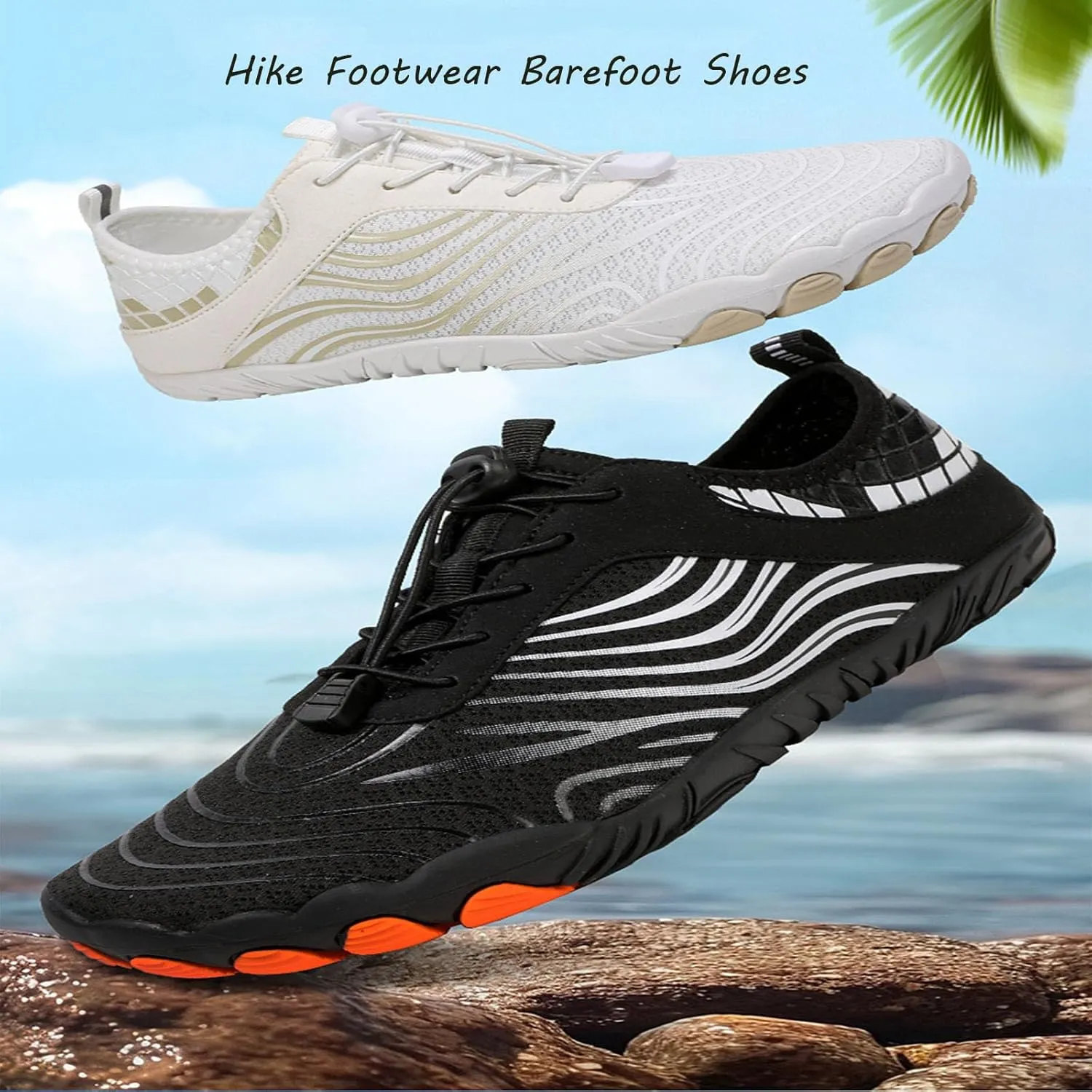 Vitality Shoes Women's Hike Barefoot Grounded Footwear Women, Non-Slip Wading Water Shoes Wide Toe Box