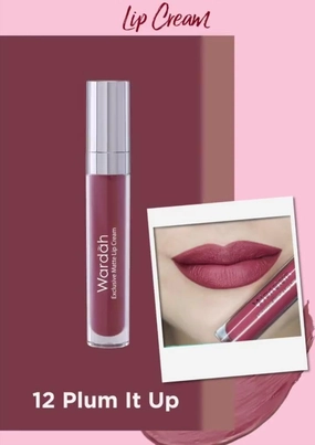 Wardah Matte Lip Cream (12 Plum It Up), 4 gram