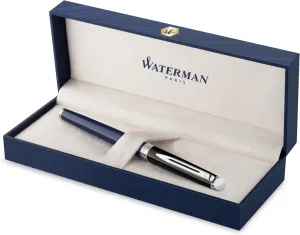 Waterman Hémisphère Rollerball Pen | Black & Blue Lacquer with Palladium Coated Trim | Fine Point | Black Ink | Gift Box