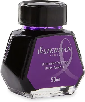 Waterman Ink for Fountain Pens, 50 ml, Tender Purple (S0110750)
