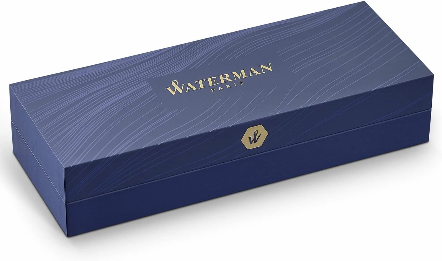 Waterman Carène Black Sea Ballpoint Pen, High-Gloss Black with Palladium Plated Trim, Medium Point with Blue Ink Cartridge, Gift Box
