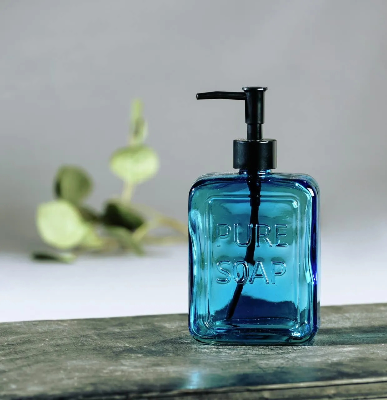 WENKO Pure Soap Soap Dispenser Blue 0.55 L