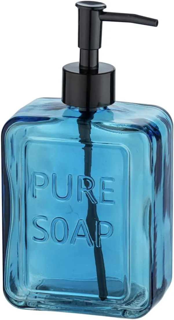 WENKO Pure Soap Soap Dispenser Blue 0.55 L