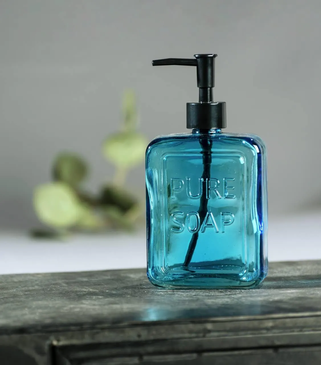 WENKO Pure Soap Soap Dispenser Blue 0.55 L
