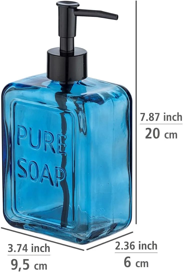 WENKO Pure Soap Soap Dispenser Blue 0.55 L