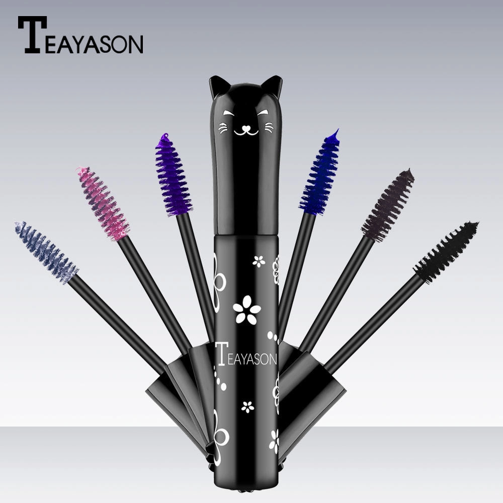 Wholesale color blue purple pink white purple royal blue coffee is not easy to smudge mascara JDC-MA-XuQ001