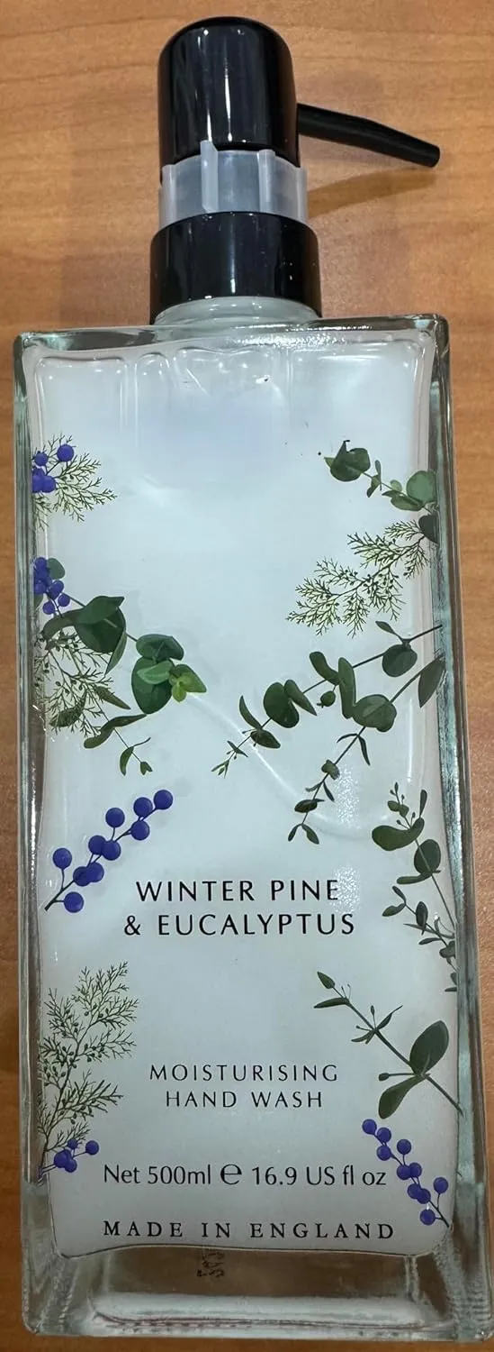 Winter Pine & Eucalyptus Moisturising Hand Wash, 16.9 fl oz, Made in England