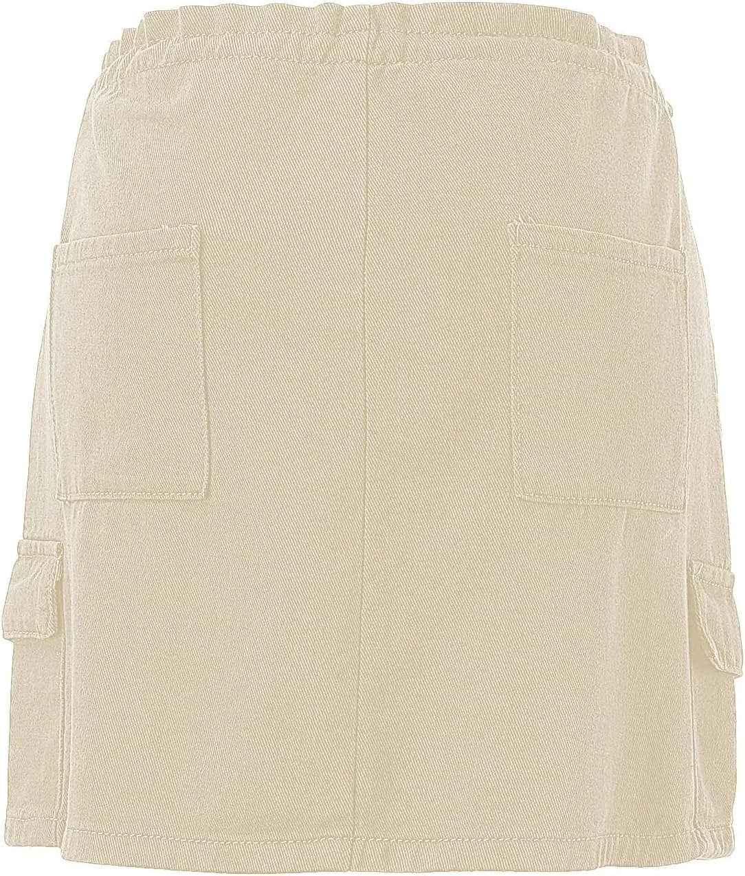 Women's Sexy Mini Skirts Short Bodycon Cargo Skirt with Pocket Button Bodycon Mini Cargo Denim Skirt for Women