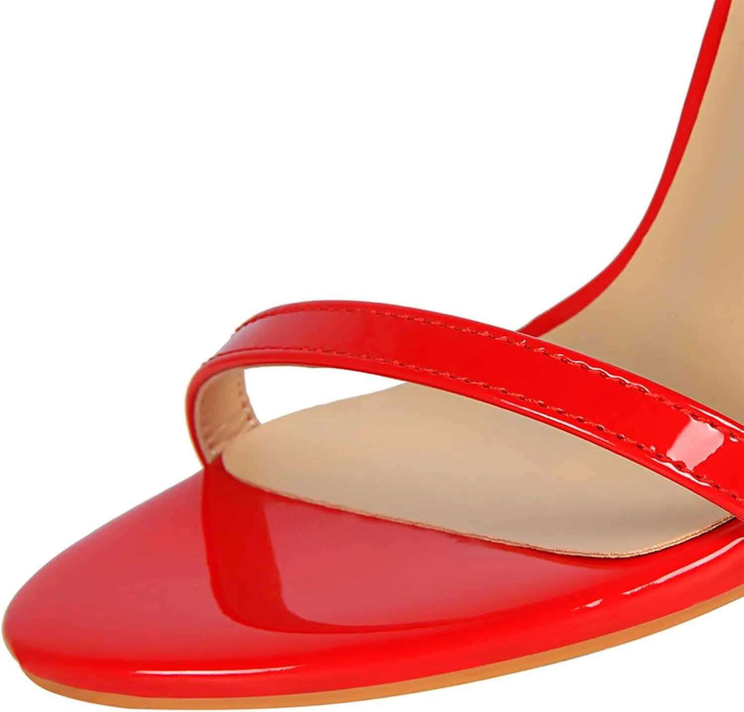 Women's Stilettos High Heels,4.3 Inch Sexy Heeled Sandals,Open Toe Ankle Strap Dress Wedding Party Shoes