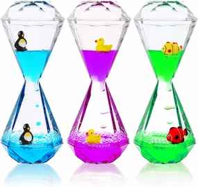 YUE MOTION - Liquid Motion Bubbler for Kids & Adults [3-Pack] | Liquid Timer for Sensory Play, Calming &Relaxing, Autism Toys | Sensory Desk Toys (Style#2)