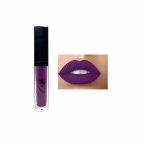 Zesh Highly Pigmented Purple Matte Lipstick - Full Coverage, Longwear, No Shine 6g, Made In Canada