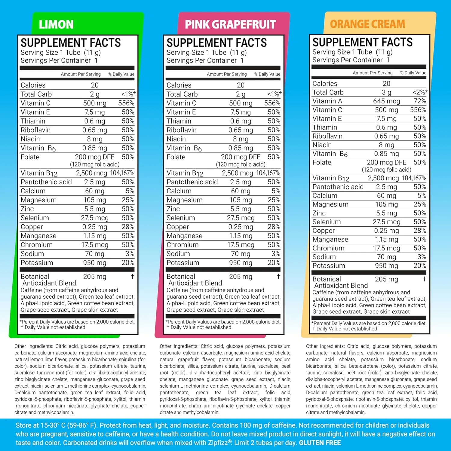 Zipfizz Daily Energy Drink Powder, Variety Pack, 15 Pack | 3-in-1 Sustained Energy, Rapid Hydration, and Essential Vitamins | Sugar-Free | Electrolyte Powder | Contains Vitamin B-12 & Antioxidants