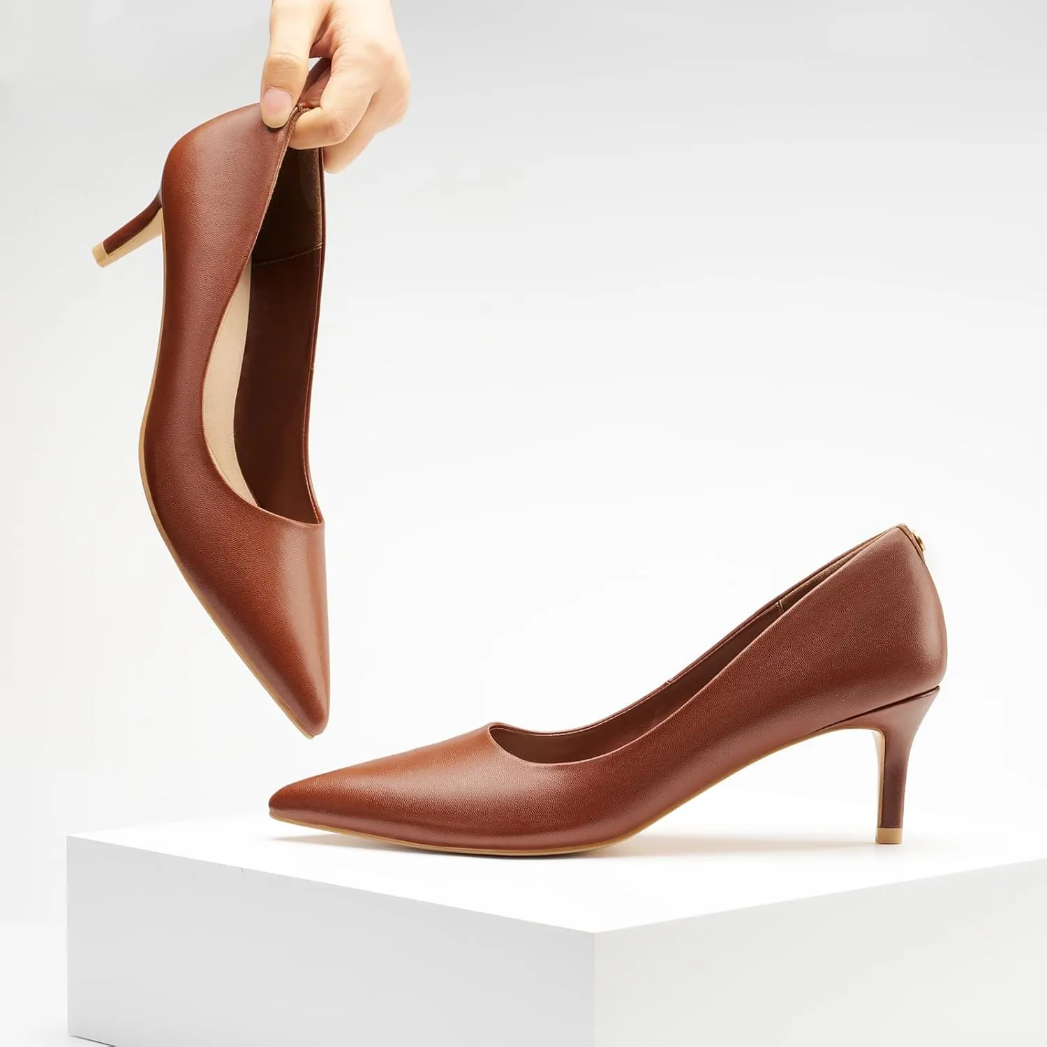 ZURIN Women's Pointed Toe Comfortable Stiletto Heels Closed Toe Dress Pumps Shoes for Wedding Work Office Business 2 1/2 inch