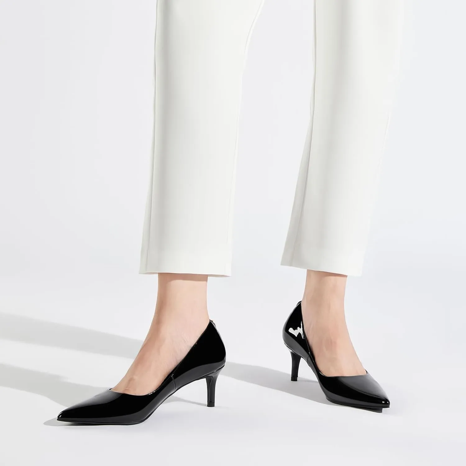 ZURIN Women's Pointed Toe Comfortable Stiletto Heels Closed Toe Dress Pumps Shoes for Wedding Work Office Business 2 1/2 inch