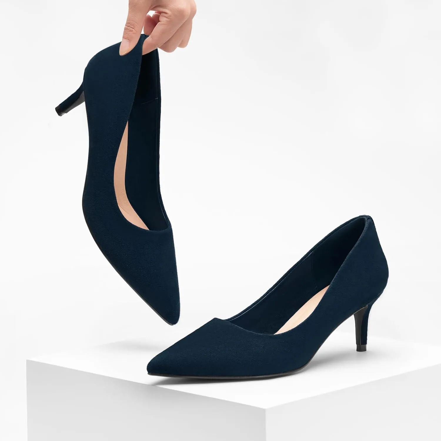 ZURIN Women's Pointed Toe Comfortable Stiletto Heels Closed Toe Dress Pumps Shoes for Wedding Work Office Business 2 1/2 inch