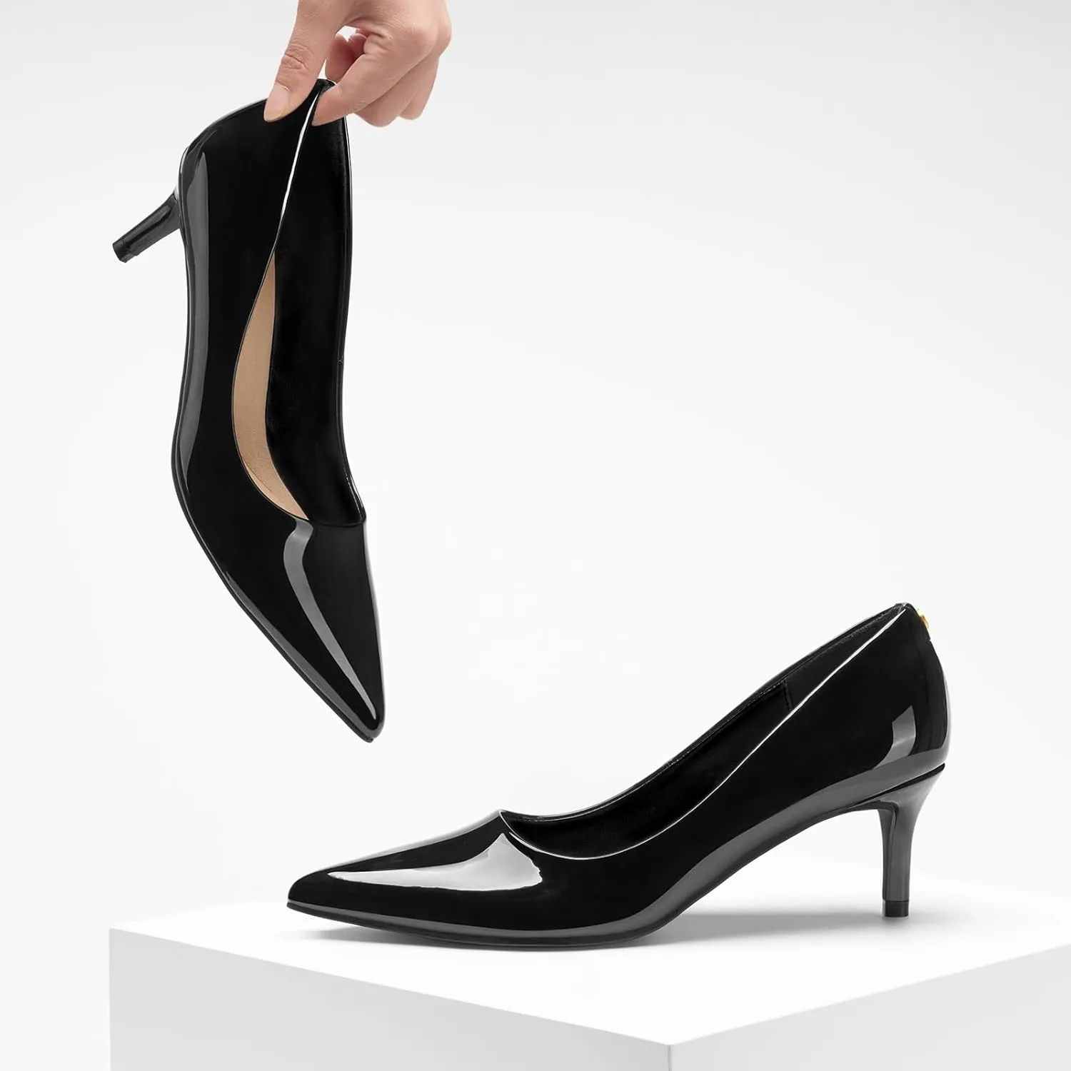 ZURIN Women's Pointed Toe Comfortable Stiletto Heels Closed Toe Dress Pumps Shoes for Wedding Work Office Business 2 1/2 inch